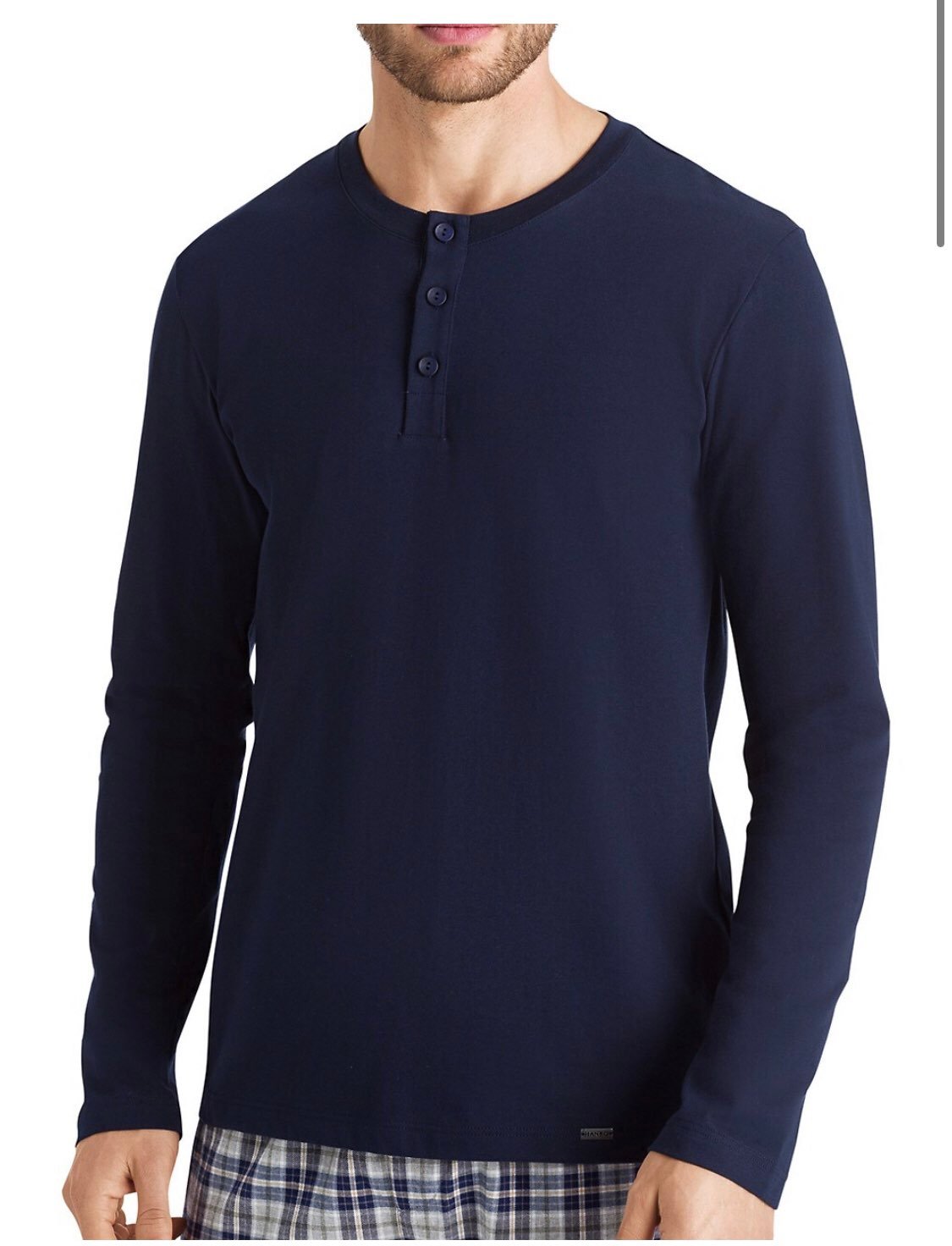 Saks fifth avenue hanro Living Long-Sleeve Henley Top