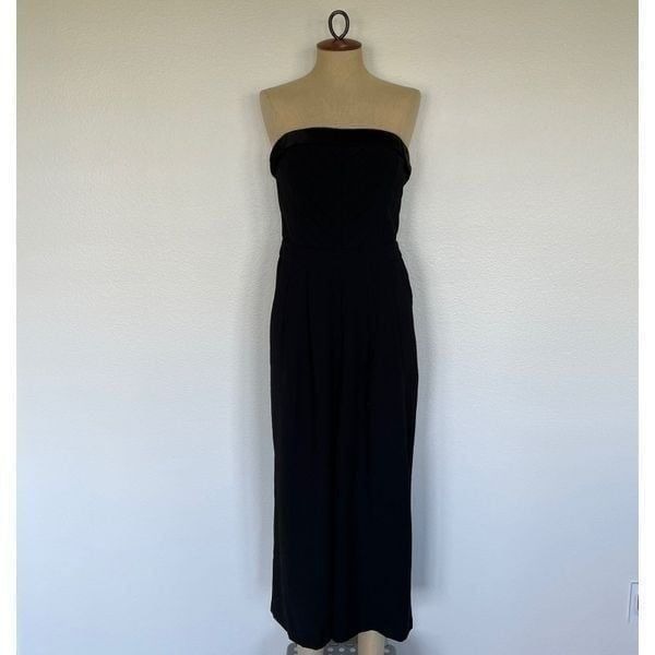 Anthropologie Greylin Strapless Jumpsuit Blasck Size M