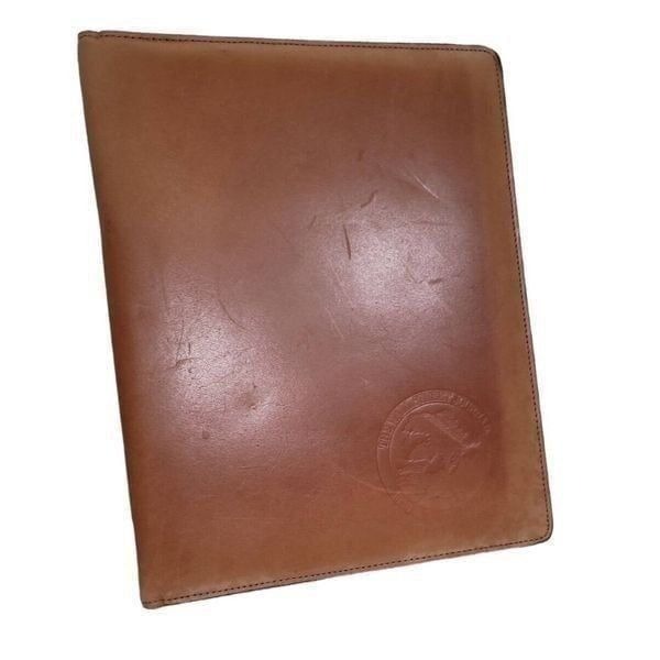 The Wall Street Journal 1996 Executive Forum Portfolio Tan Leather Vintage