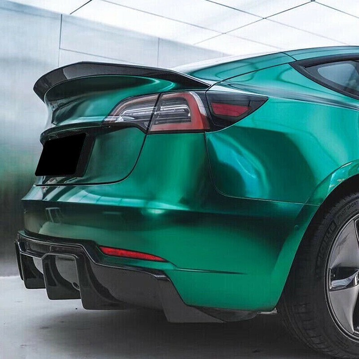 Brand New Tesla Model 3 2017-2023 Rear Lower Bumper Diffuser Real Carbon Fiber