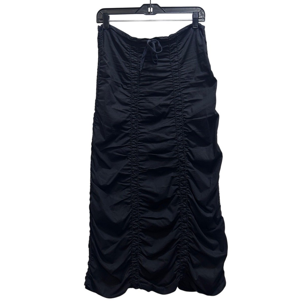 XCVI Maxi Black Skirt S Ruched Gothic Grunge Dark Academia Whimsygoth Witchycore