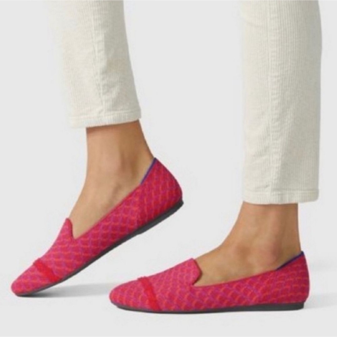 Rothy's The Loafer Grid Loafer Pomagranate Size 7 Gently Used Retired