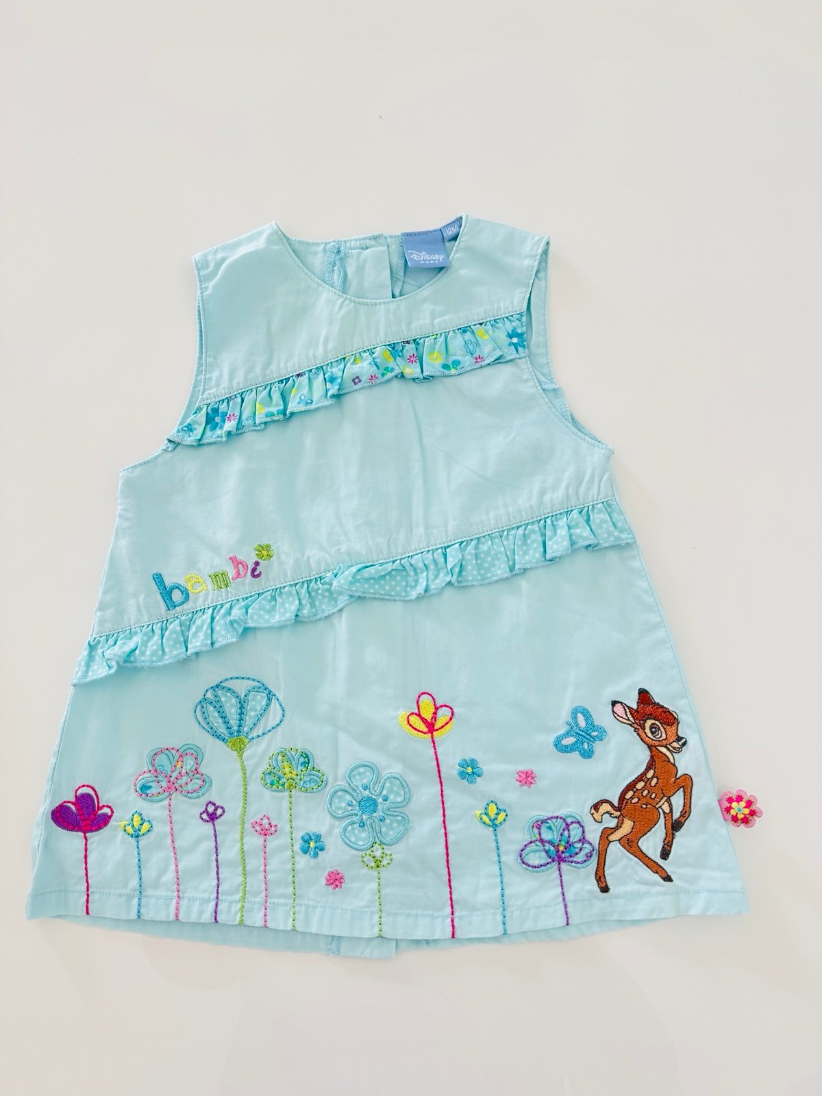 Rare ✨ Vintage Bambi light blue dress for baby girl