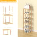 Bamboo Shoe Rack - Vertical Shoe Rack for Small Spaces,