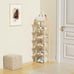 Bamboo Shoe Rack - Vertical Shoe Rack for Small Spaces,