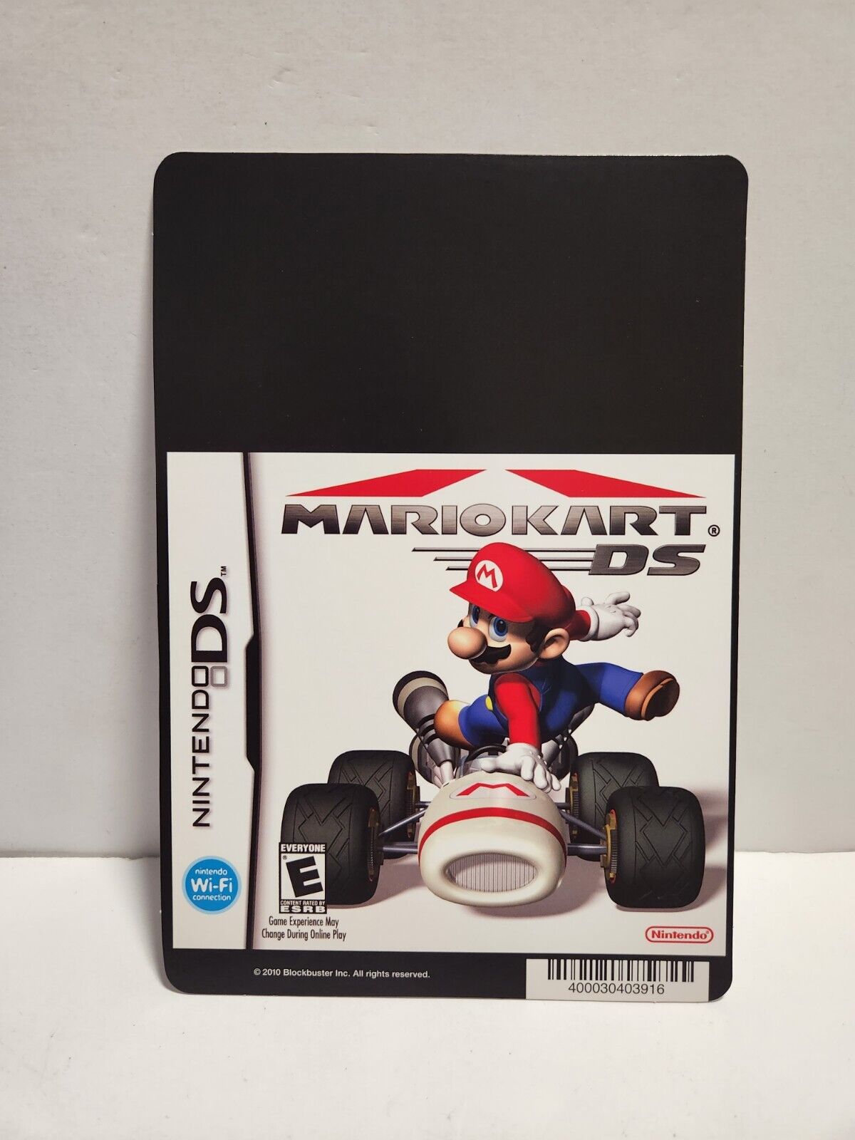 Mario Kart DS BLOCKBUSTER BACKER CARD 5 x8 Nintendo DS Promo Display
