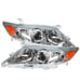 Left & Right Headlights Camry Sedan Chrome Clear Reflector
