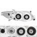 Left & Right Headlights Camry Sedan Chrome Clear Reflector