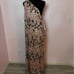 Women's Mac Duggal Gown, Size 14, Rose Gold & Black