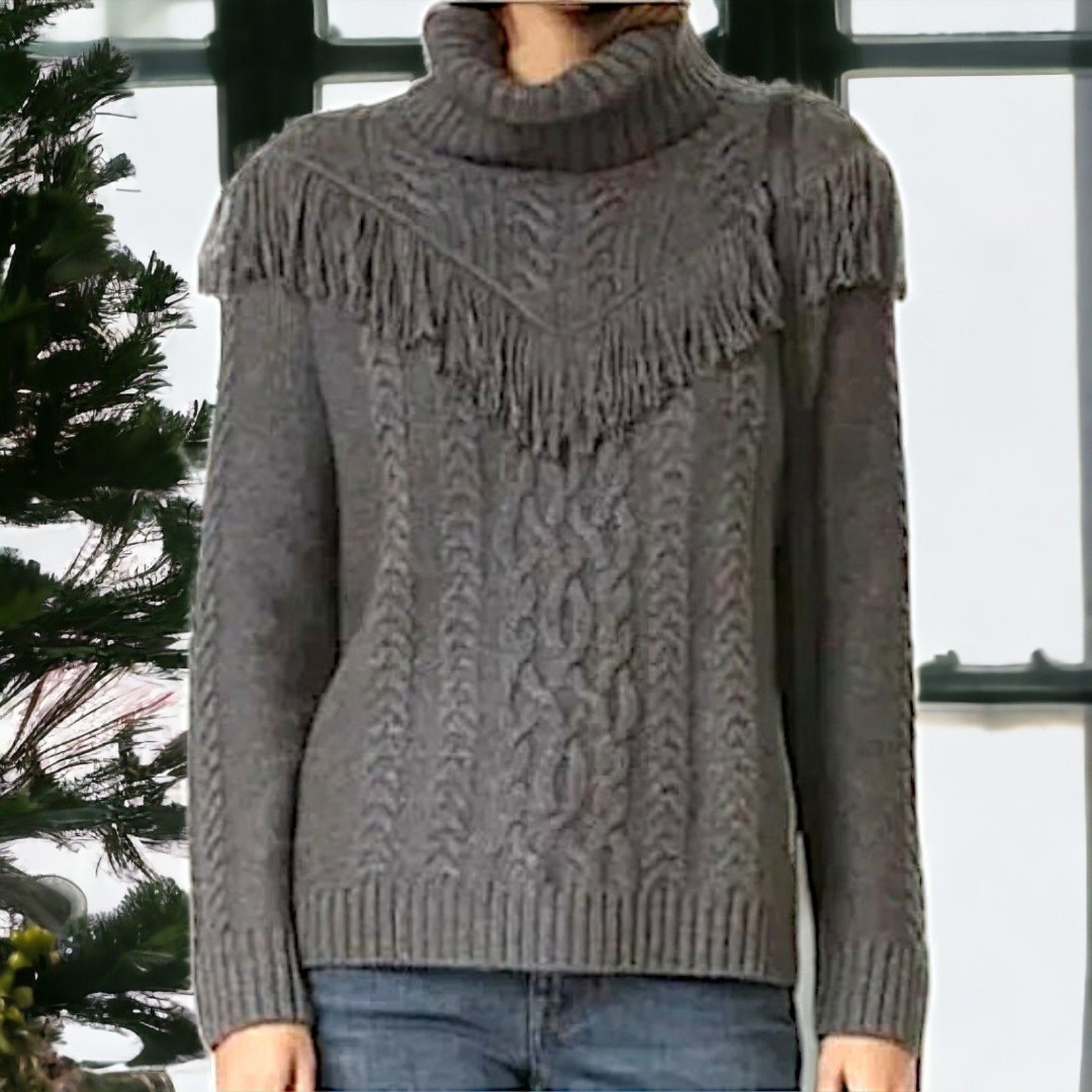 誕生日プレゼント Bijou Studded Silveryarn Volume Other Knit Sleeve トップス