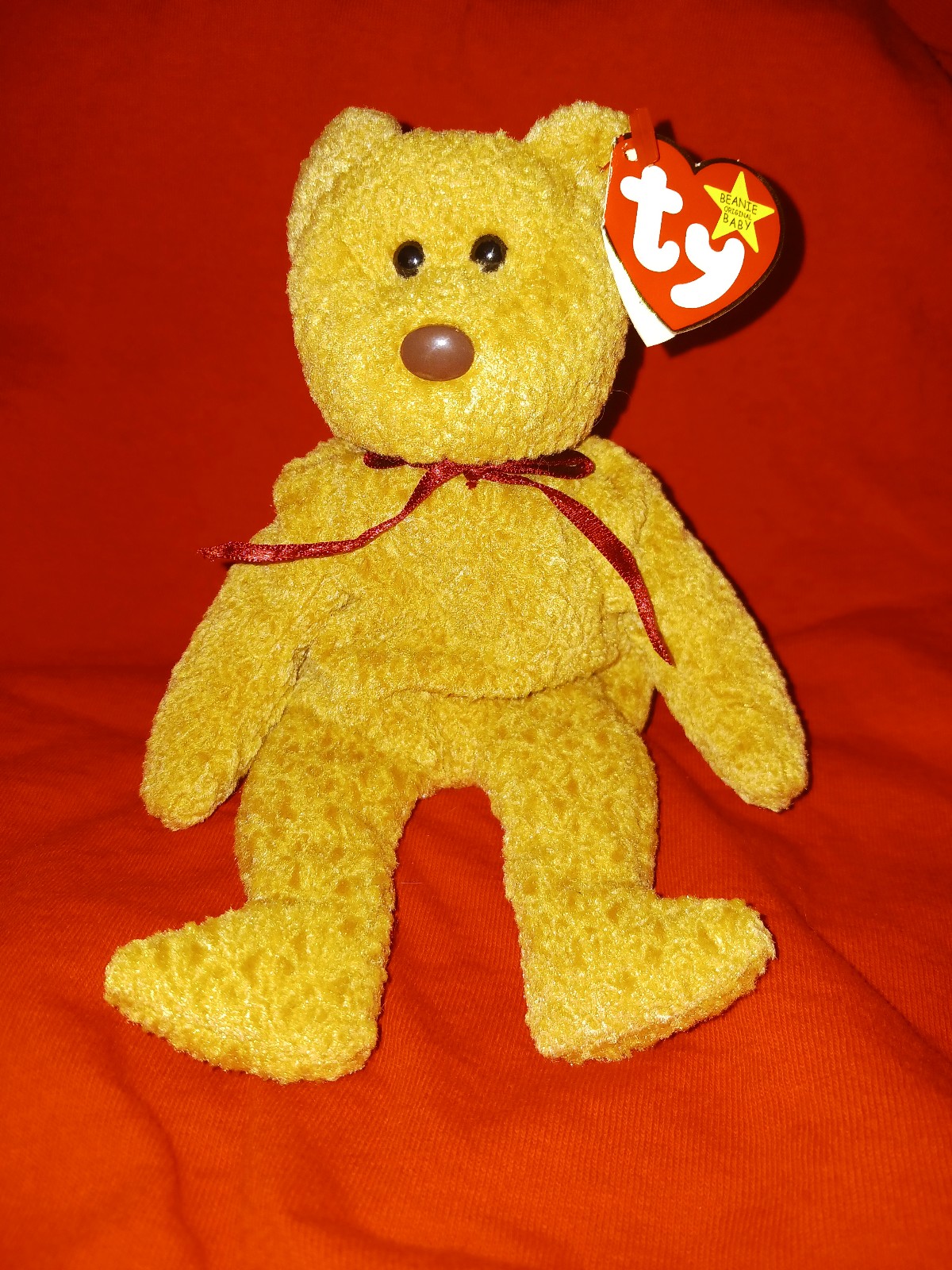 Ty beanie baby curly the bear