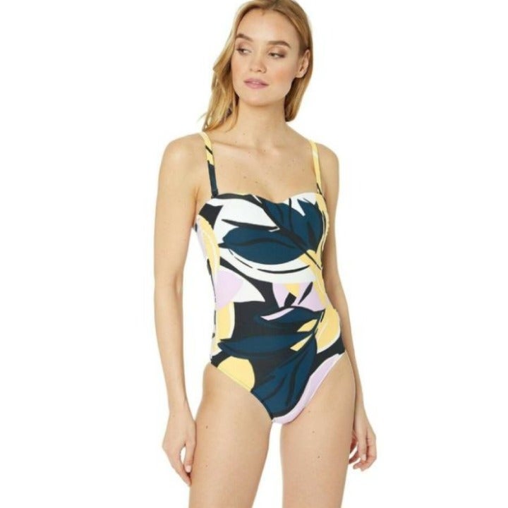 Seafolly Australia Blue Floral Halter Ba
