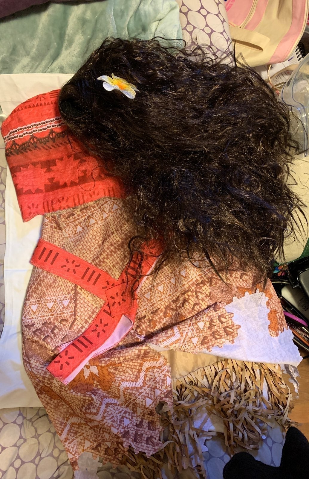 moana costume with wig halloween costume