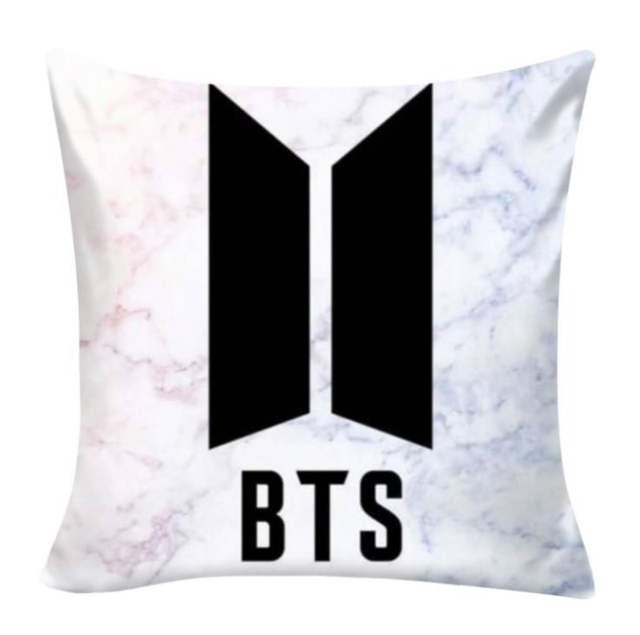 Bts Throw Pillow Case Polyester Pillow Cushion Cover