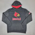 Colosseum Louisville Cardinals Mens XL Sweatshirt Black Fleece Lined Hoodie NCAA