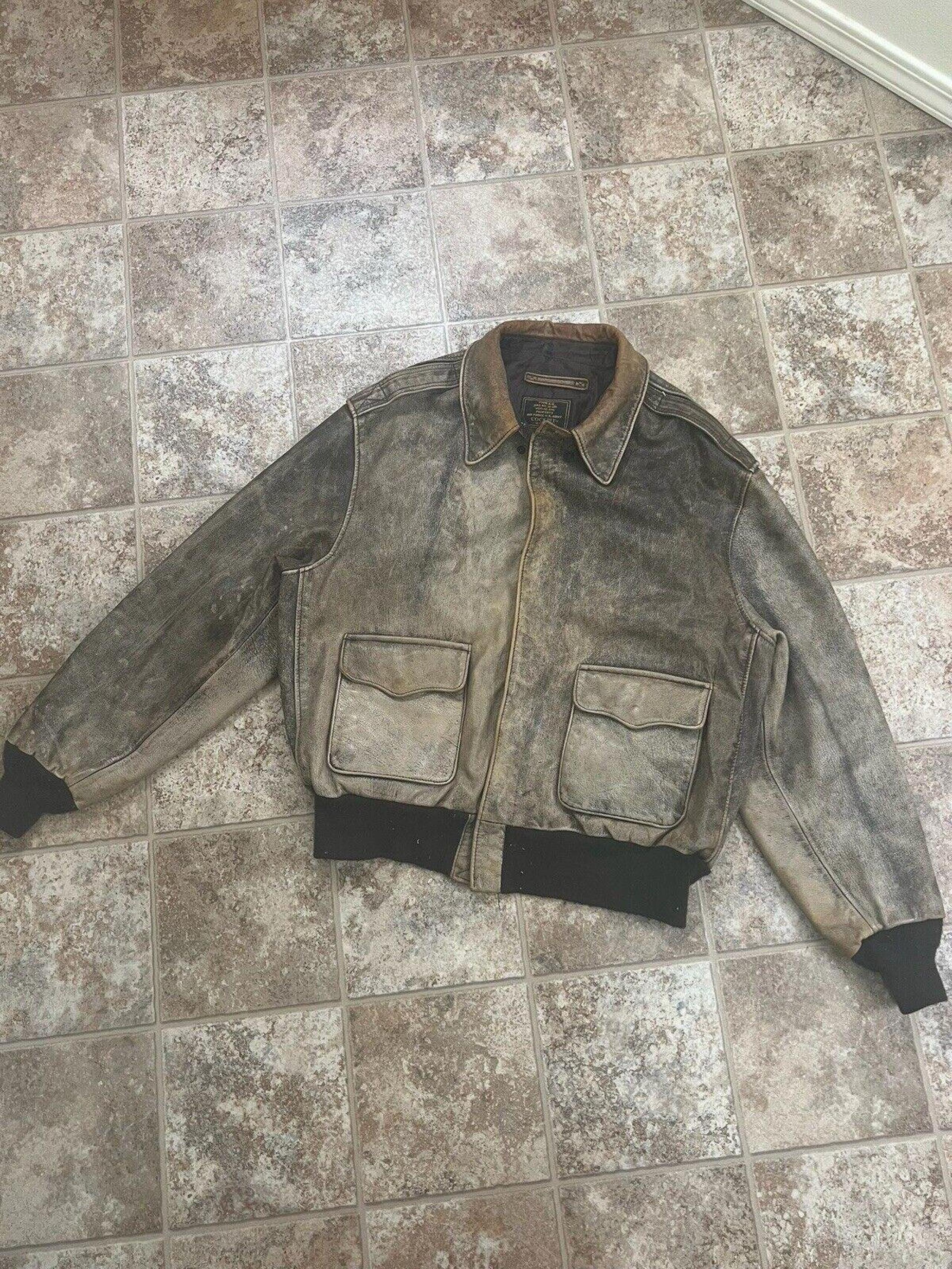 COCKPIT Type A-2 Air Force US Army 1945 Flight Leather Jacket 2XL DWG No 30-1415