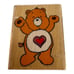 Stamp Affair Rubber Stamp Care Bear Tenderheart 1980s Theme Birthday Card Making