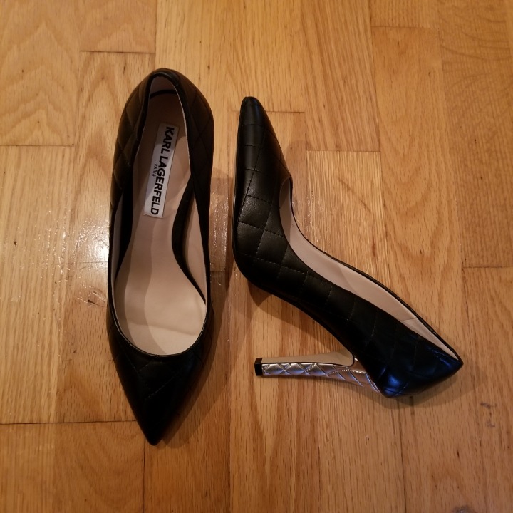 Karl Lagerfeld Anara Quilt Leather Pumps