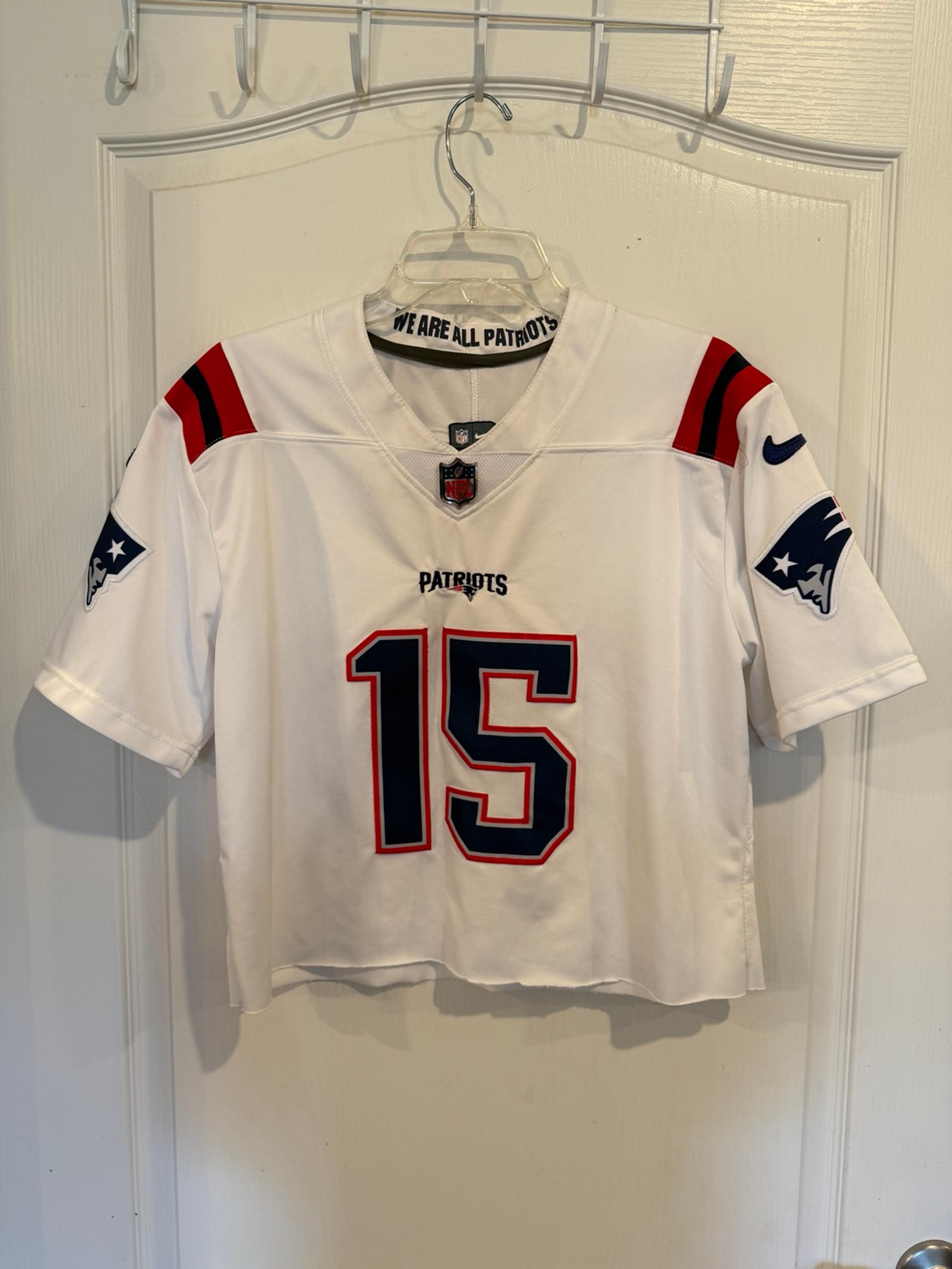 Nike New England Patriots Ezekiel Elliott White Game Jersey XL *has been cropped
