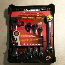 Gearwrench RATCHETING SAE Set 3/8 7/16 1/2 9/16 5/8 85590 Stocking Stuffers