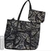Vera Bradley Large Tote Medium Travel Organizer Paisley Noir Black