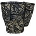 Vera Bradley Large Tote Medium Travel Organizer Paisley Noir Black