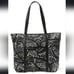 Vera Bradley Large Tote Medium Travel Organizer Paisley Noir Black