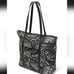 Vera Bradley Large Tote Medium Travel Organizer Paisley Noir Black