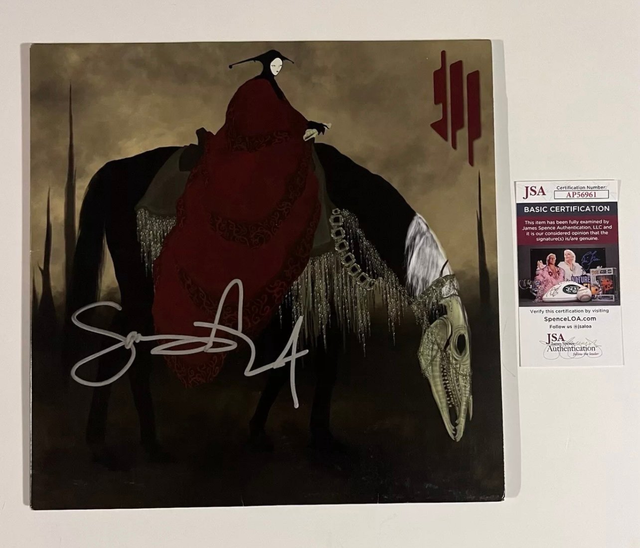 SKRILLEX SIGNED QUEST FOR FIRE VINYL RECORD EDM JSA COA