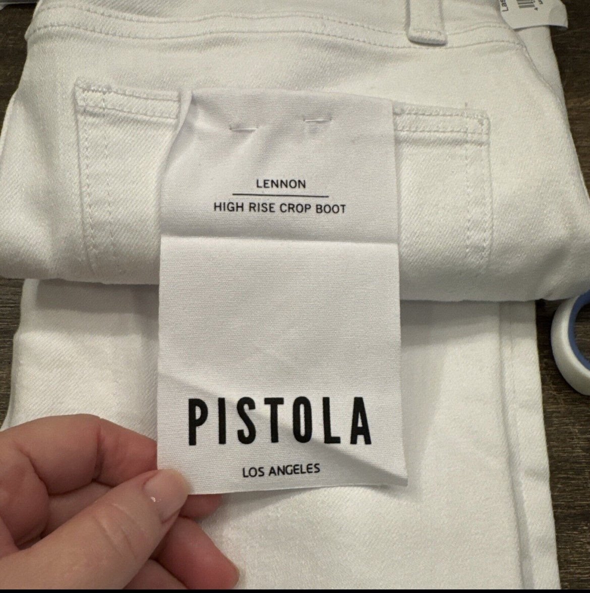 Pistola LENNON HIGH RISE CROP BOOT CLOUD VINTAGE sz 26 NWT