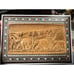 Inlaid & hand carved wood mosaic