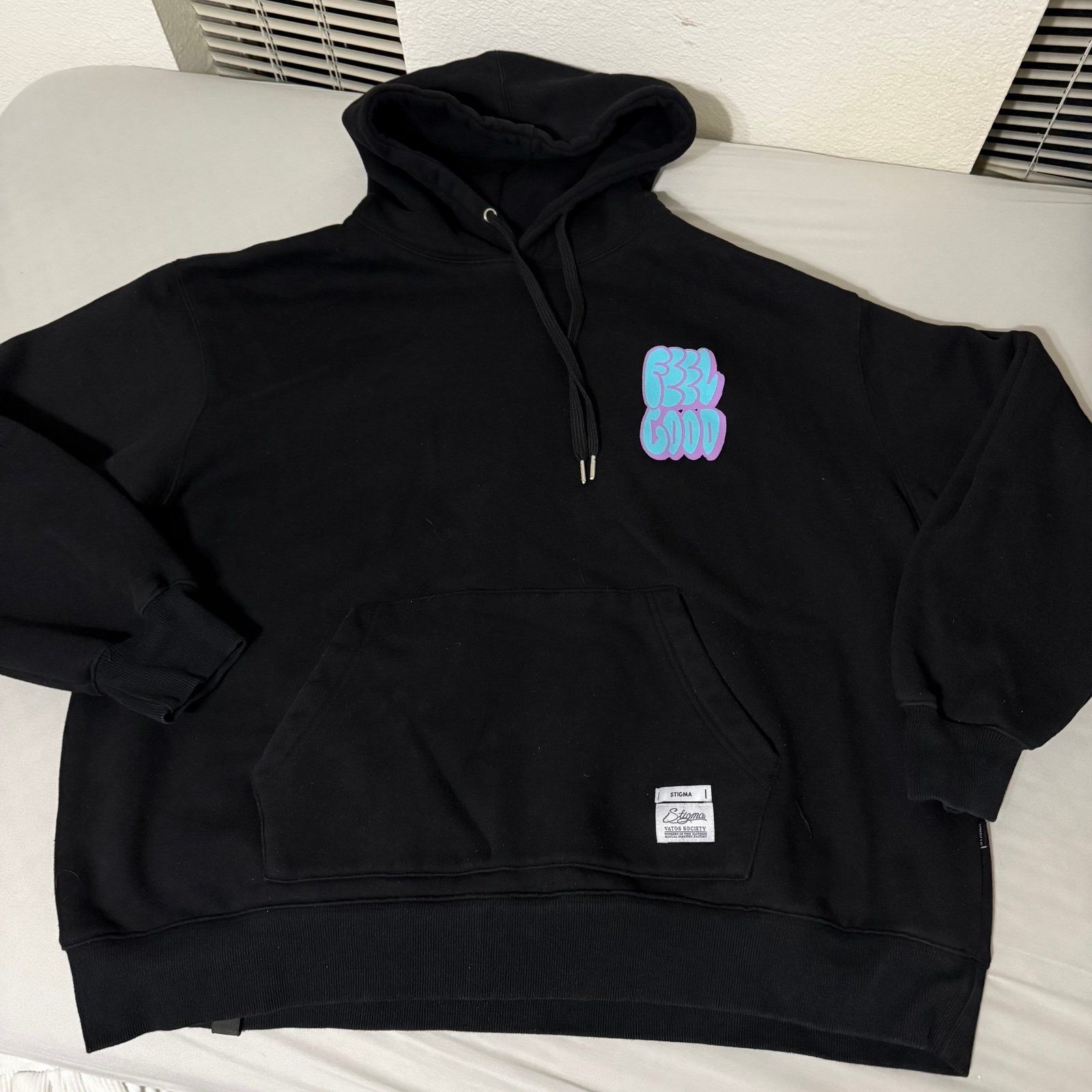 STIGMAのGRAFFITI FLOWER OVERSIZED HOODIE 全2色 Stigma GRAFFITI FLOWER OVERSIZED HOODIE BLACK size XL