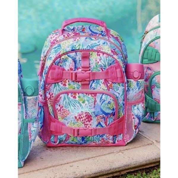 Pottery Barn x Lilly Pulitzer kids backpack - Mermaid Cove