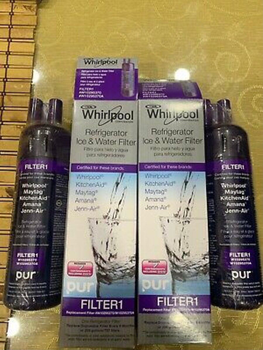 2pack Sealed Replacement Refrigerator Ice & Water Filter 1 W10295370/W10295370A