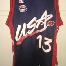 Shaquille O'Neal USA champion jersey