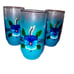 Mid Century Retro Blendo Glassware. Hand