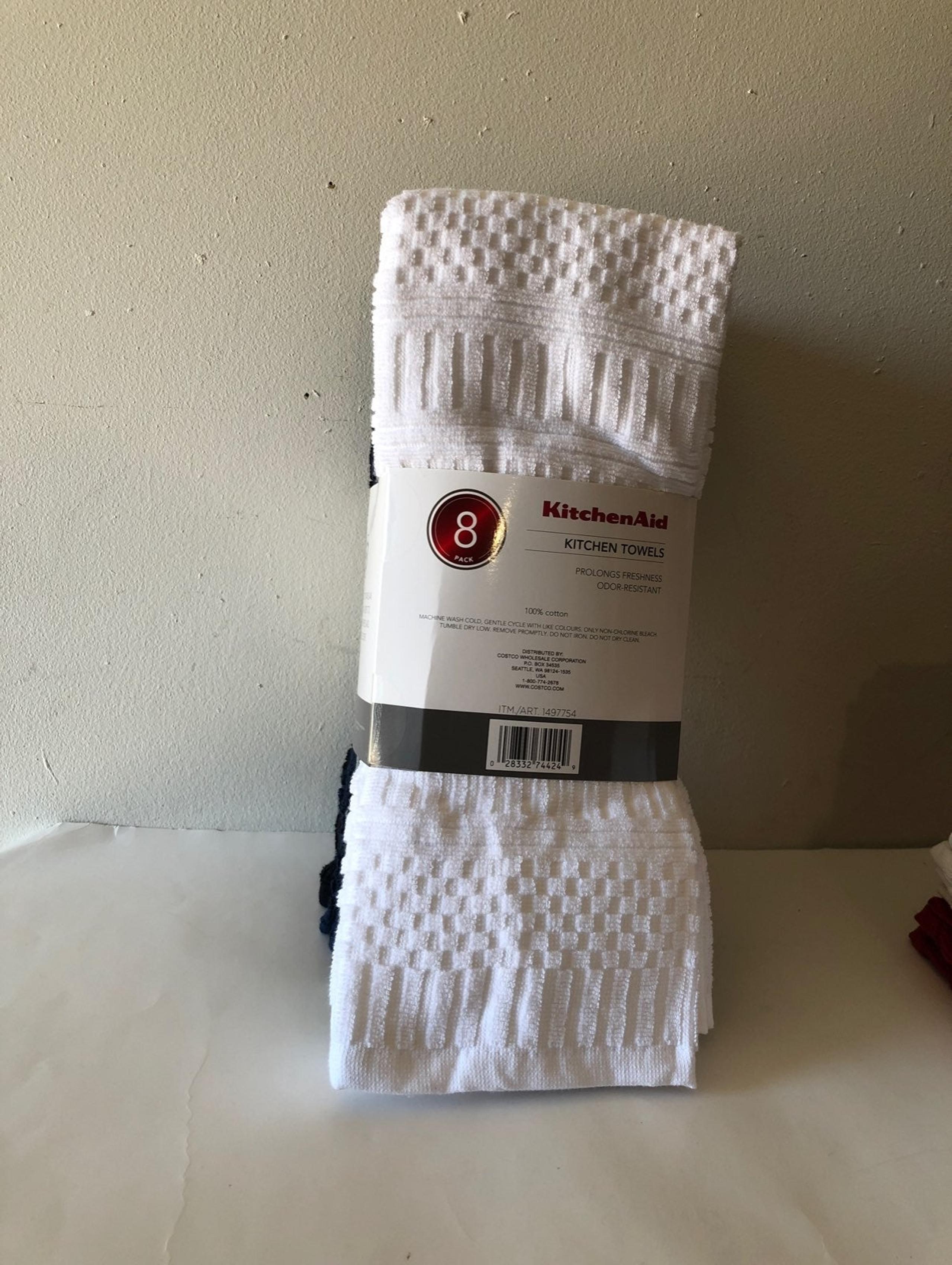 KitchenAid kitchen towels 8pc 17X28 NEW