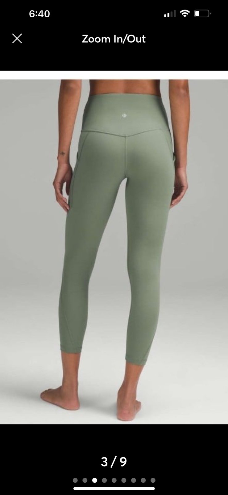 Lululemon Align HR with Pockets - Grey Eucalyptus