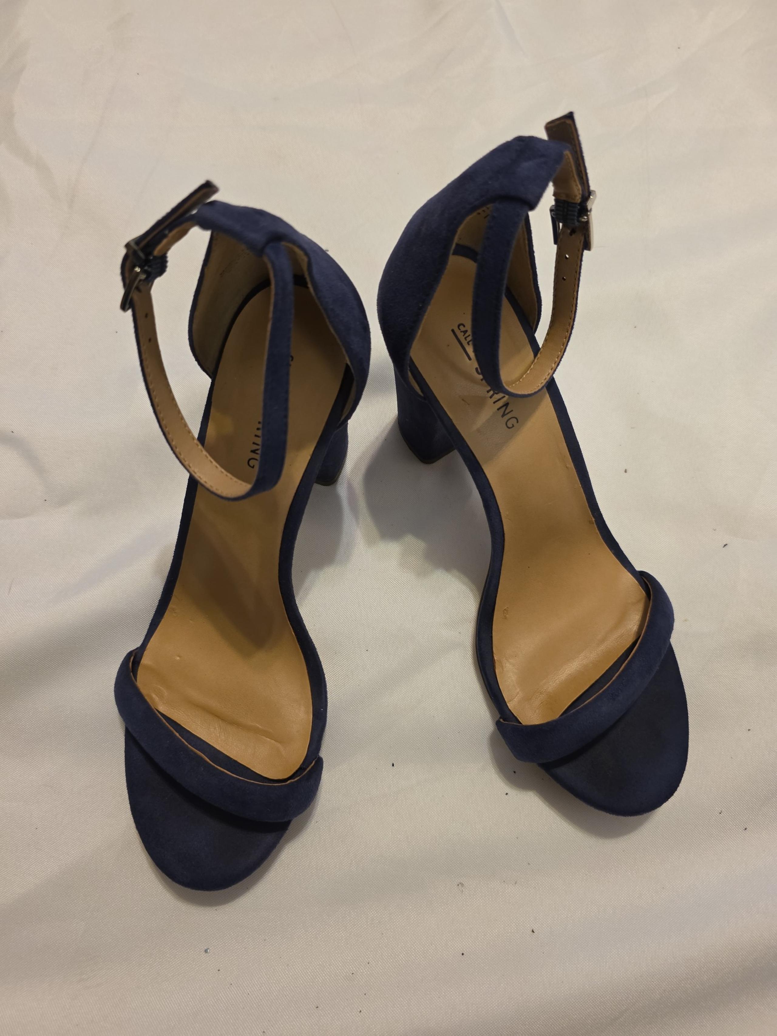 CALL IT SPRING HIGH HEEL SUEDE OPEN TOE SANDAL