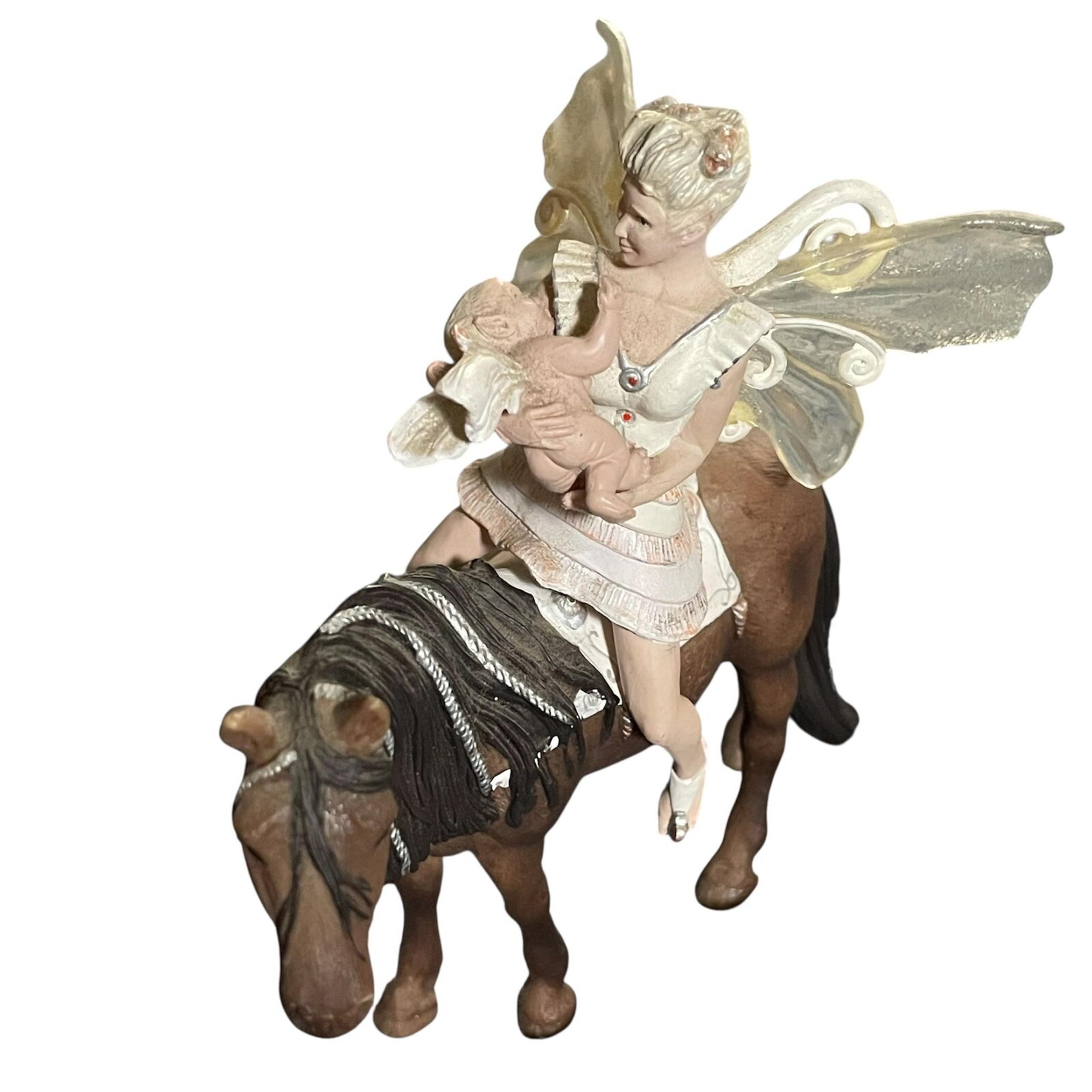 Schleich Germany Bayala Sun Elf Lloris & Leolynn rare  retired Figurine 2 Piece