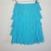 Victoria's Secret S Beach Sexy Bikini Swim Coverup Blue Lace Leopard Print Skirt