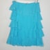 Victoria's Secret S Beach Sexy Bikini Swim Coverup Blue Lace Leopard Print Skirt