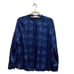 Vince Blue Winter Tie Dye Silk Long-Sleeve Button-Down Blouse Sz 4