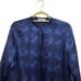 Vince Blue Winter Tie Dye Silk Long-Sleeve Button-Down Blouse Sz 4