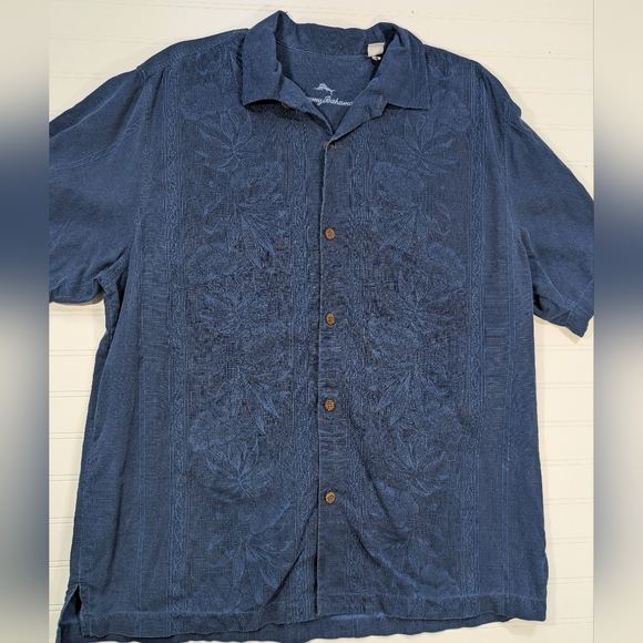 Tommy Bahama Blue Men's Silk Hawaiian Shirt