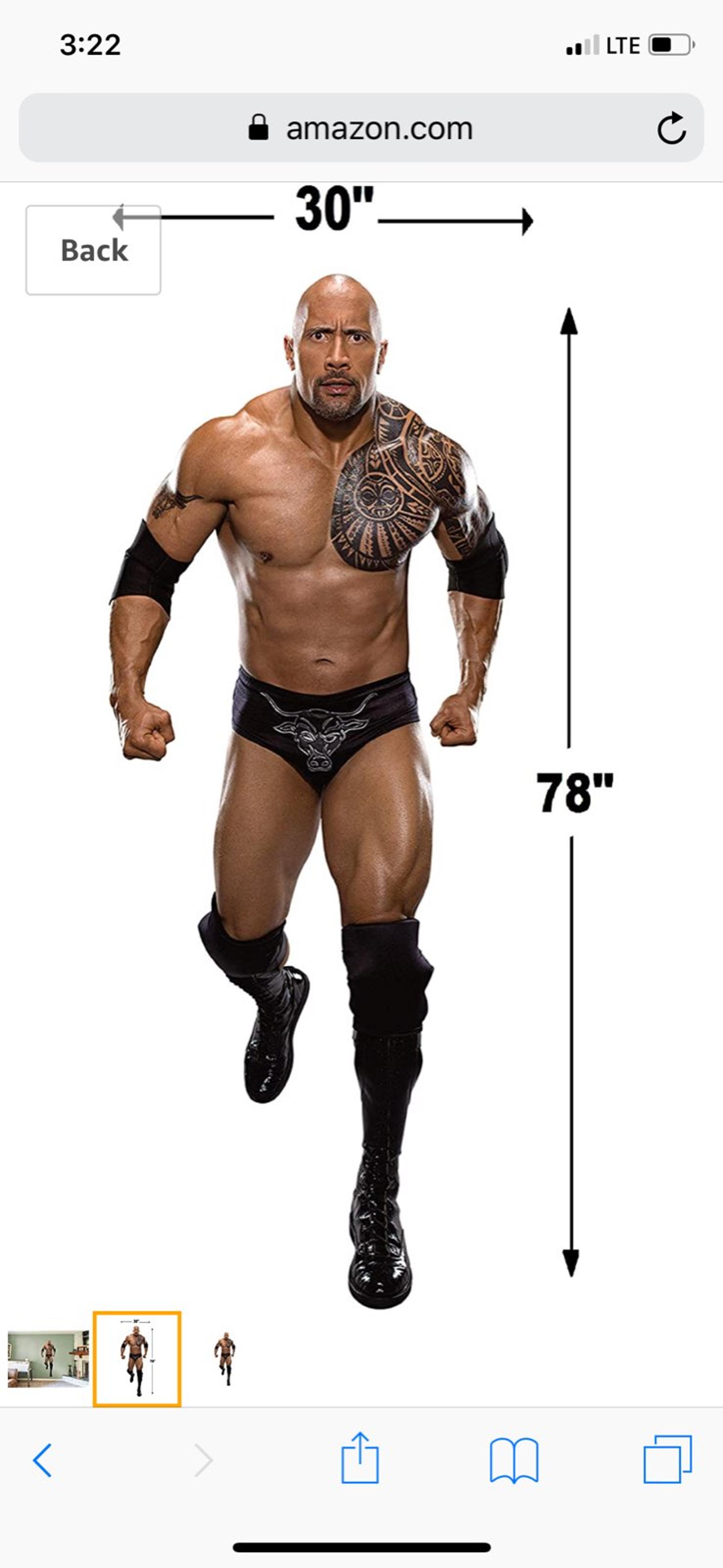 The rock fathead decal