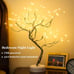 Room Decor, 20 108 LED Tabletop Bonsai Tree Light, DIY Artificial Tree