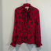 Saloni “Emile” polka dot fil coupe top US4/UK8