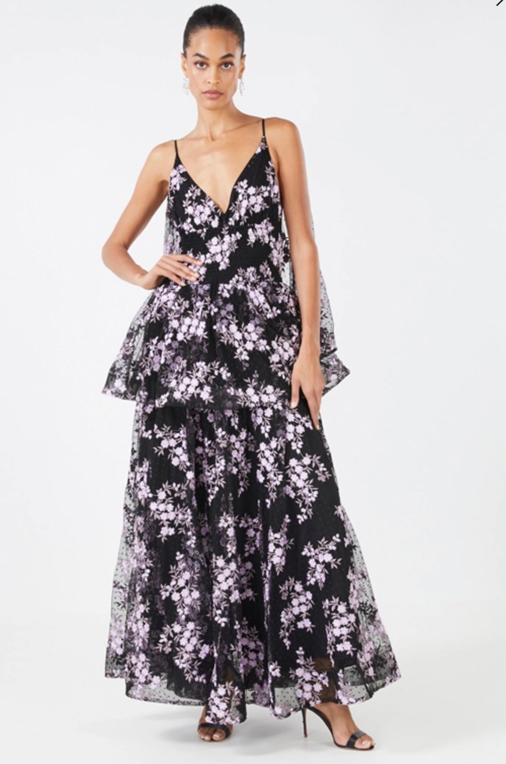 BCBG MaxAzria Rosana Peplum Gown