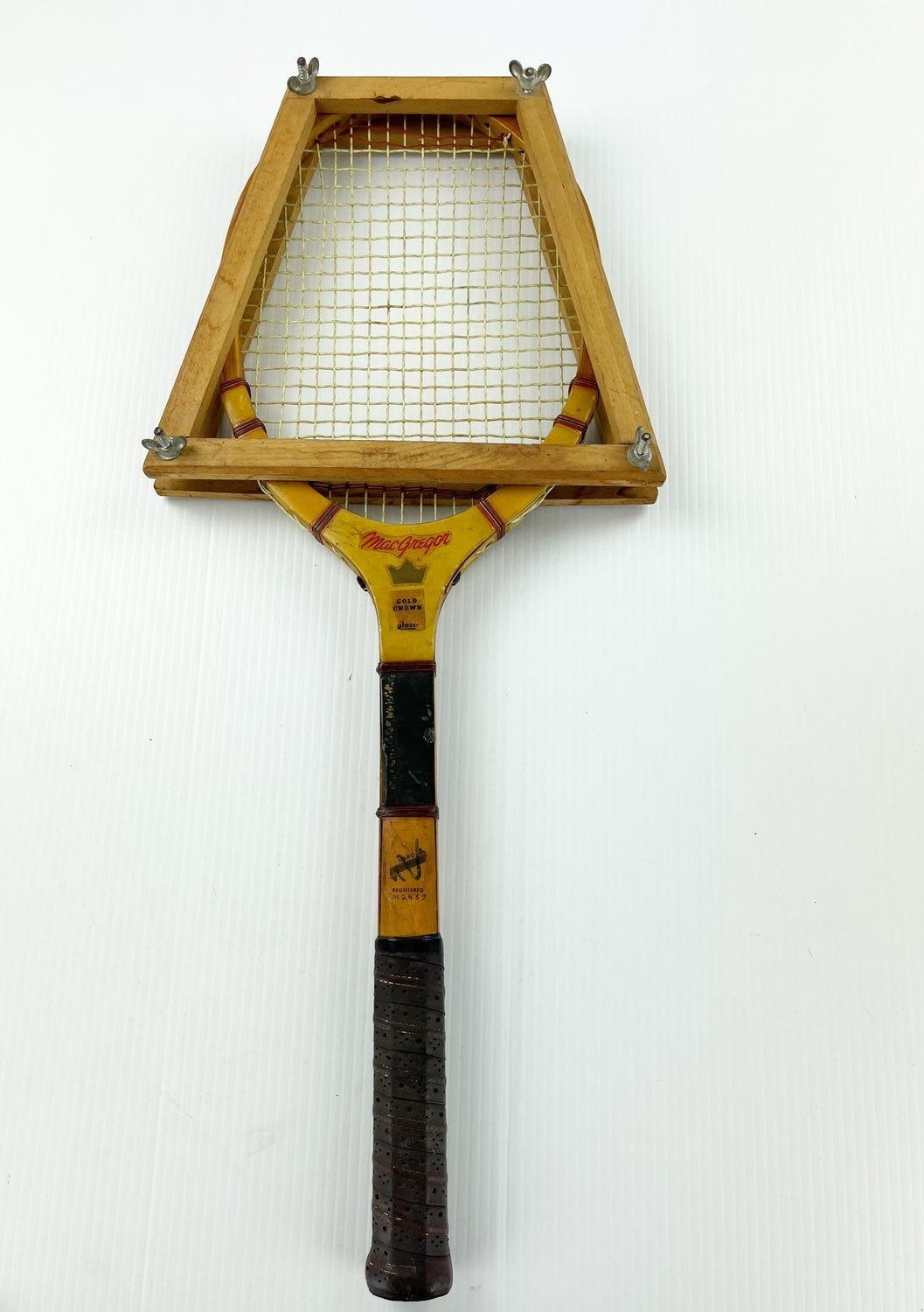 Vintage MacGregor Gold Crown Classic Tennis Racket with Wooden Frame